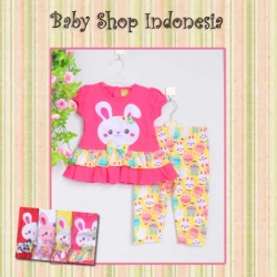 PU384 Setelan Kaos Bunny n Friends 72 Hotpink copy  large